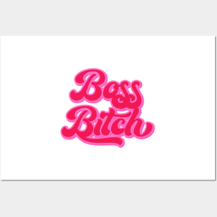 Boss Bitch Pink Aesthetic Posters and Art